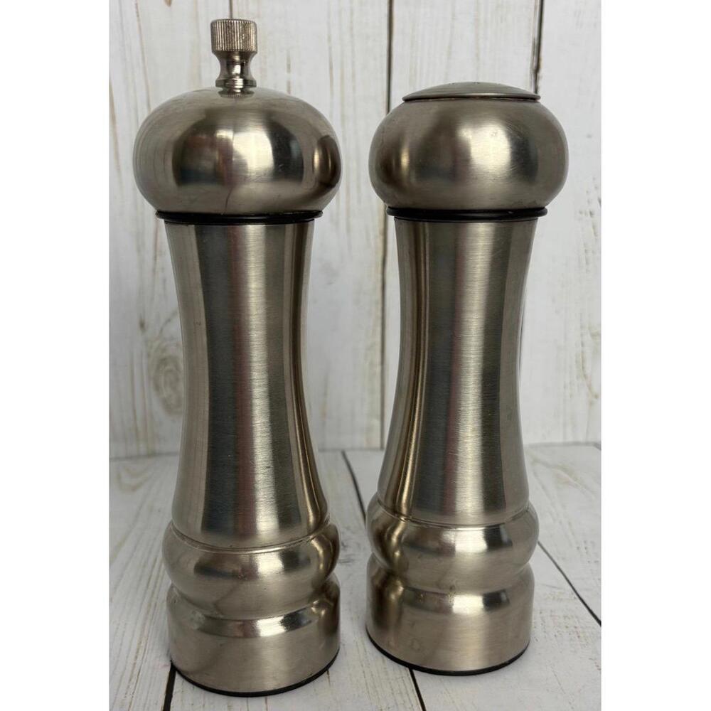 Olde Thompson‎ LG Stainless  Steel Salt Shaker & Pepper Mill